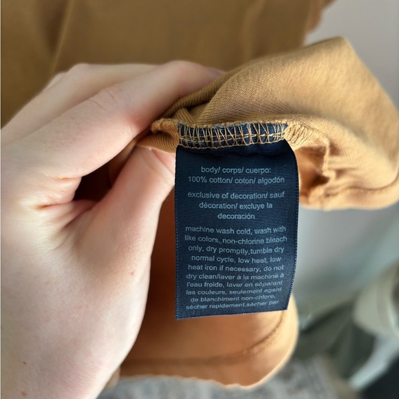 Tommy Hilfiger Women’s V-Neck T-Shirt Brown Logo Tee Size XL - Picture 4 of 6